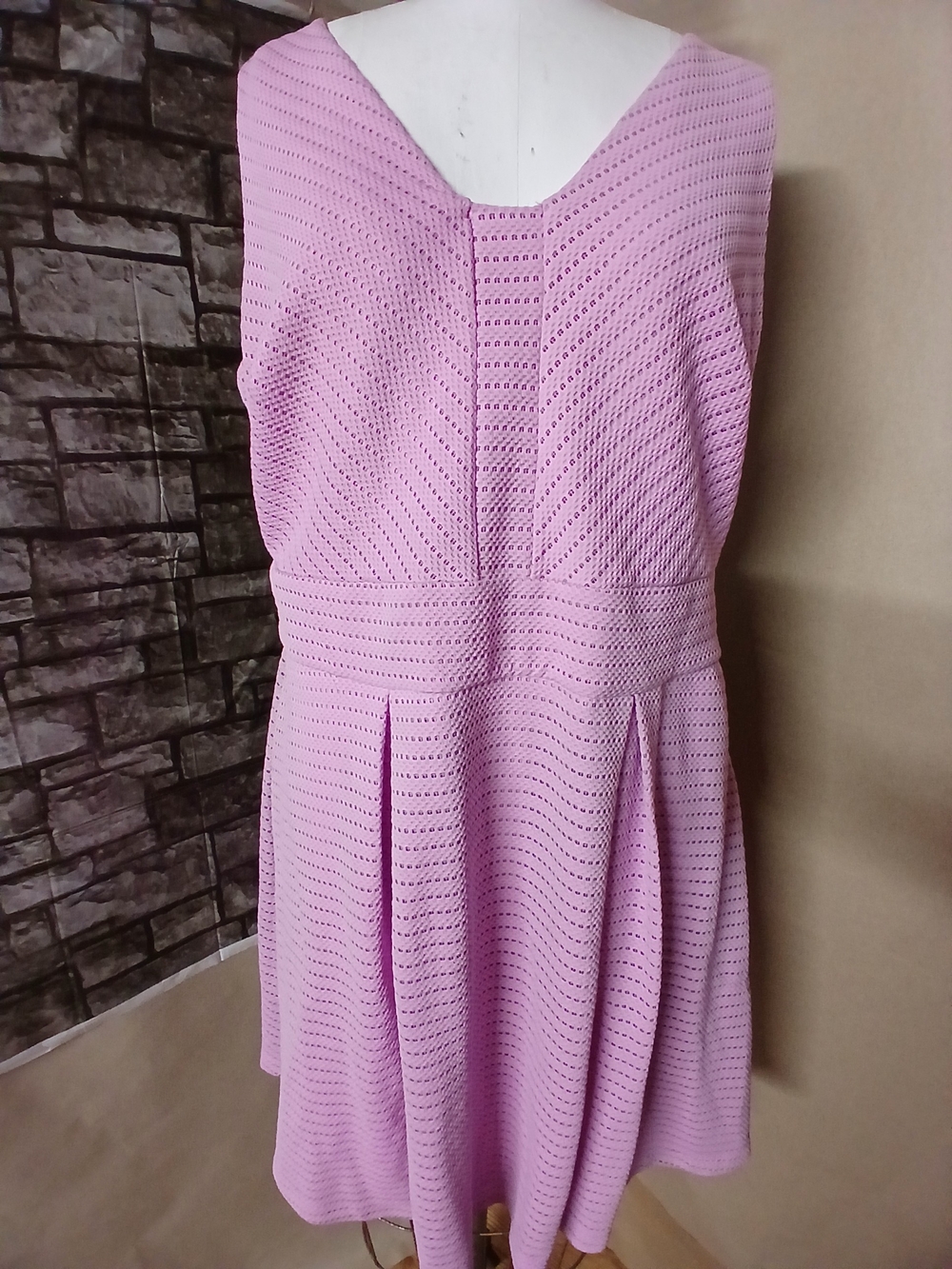 Jennifer Lopez Pink Eyelet Zip Dress